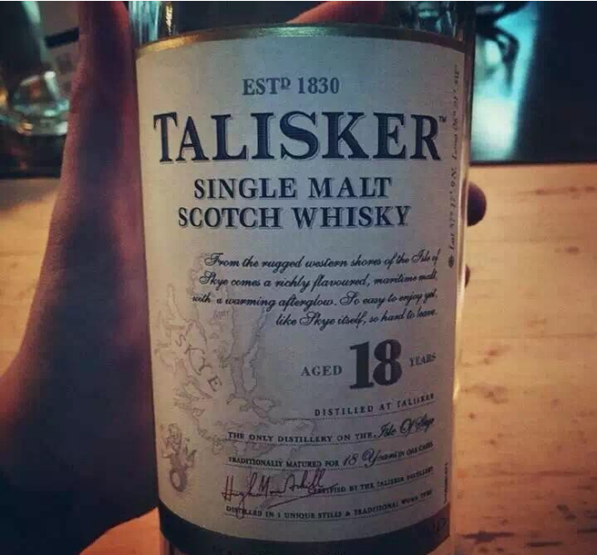 whisky label