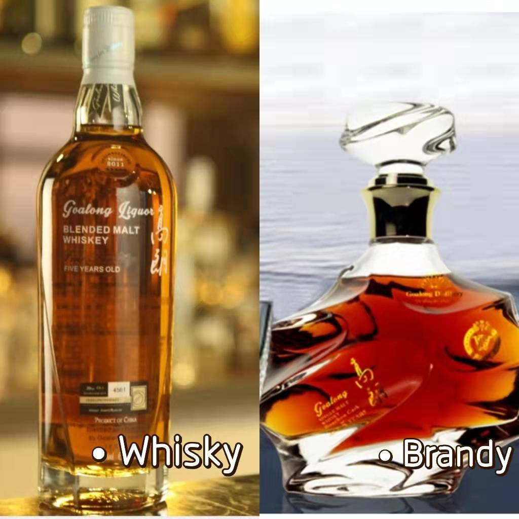 whiskey and brandy