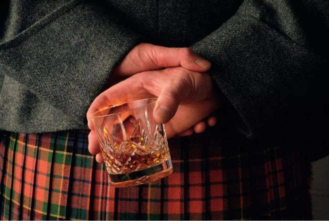 Scottish plaid and whiskey