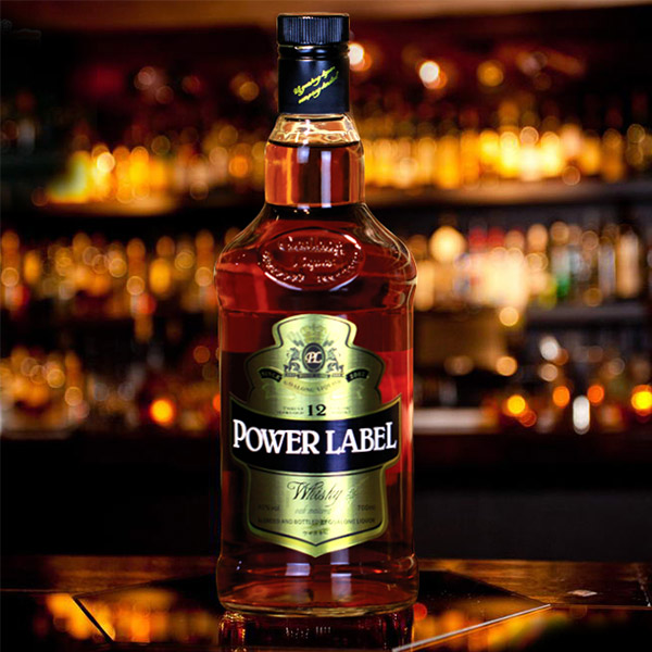 Goalong Power label graan whisky 700ml 40% abv