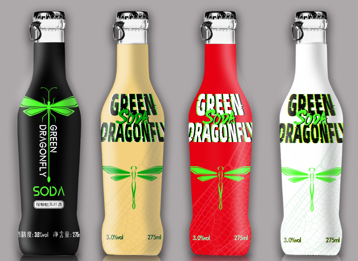 GREEN DRAGONFLY 275ml soda soft drinks 3.7%abv